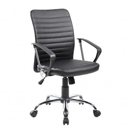 mid back leather office chair