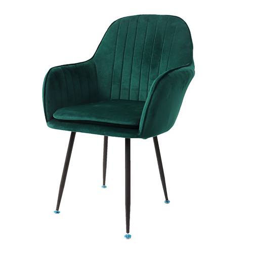 nordic velvet arm chair